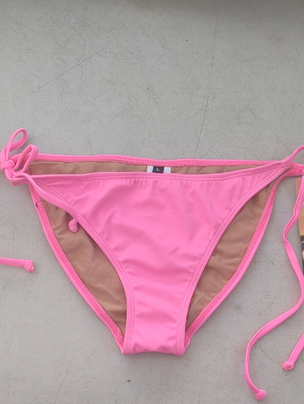 Nicolita Neon Pink Tie-Side Bikini Bottoms